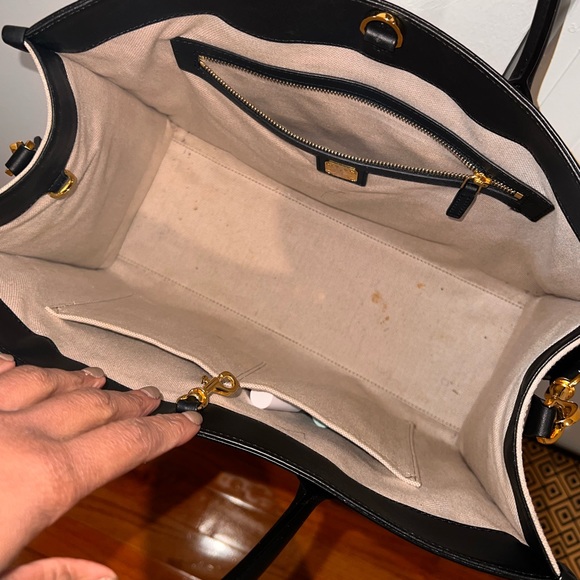 Mcm Large München Canvas Logo Tote Bag - Neutral - Picture 4 of 6